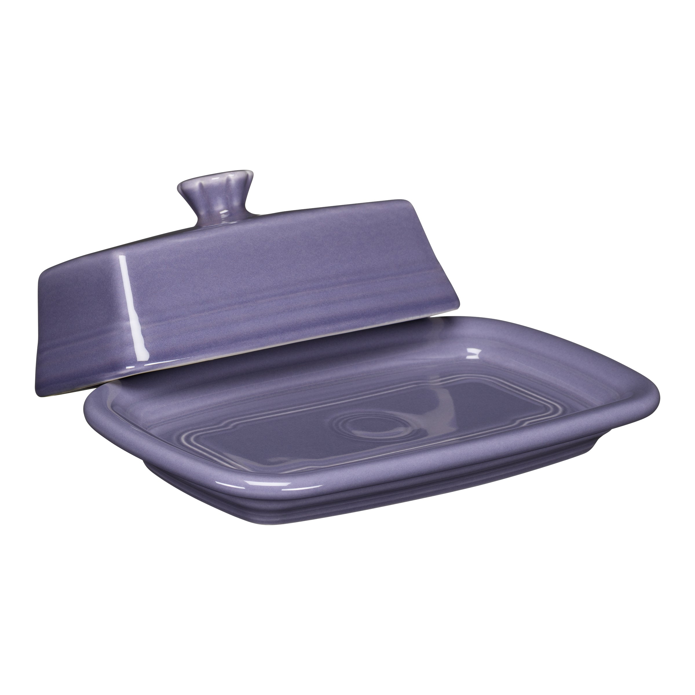 Fiesta Lavender Extra Large Covered Butter Dish 8 1/8 Inch x 5 1/8 Inch