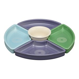 Fiesta Lavender Bloom Mixed Color 5-Piece Entertaining Set 8 1/5 Inch