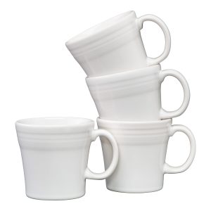 Fiesta White 15 OZ Set of 4 Tapered Mugs