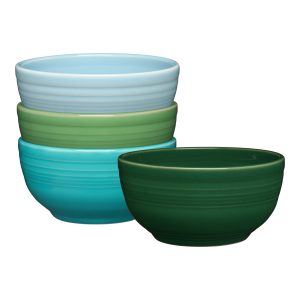 Fiesta Mixed Aegean Bistro Coupe 5 1/2 Inch Cereal Bowl 22 oz, Set of 4