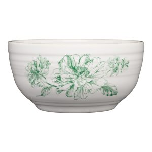 Fiesta Botanical Floral Jade Bistro Coupe 5 1/2 Inch Cereal Bowl 22 OZ