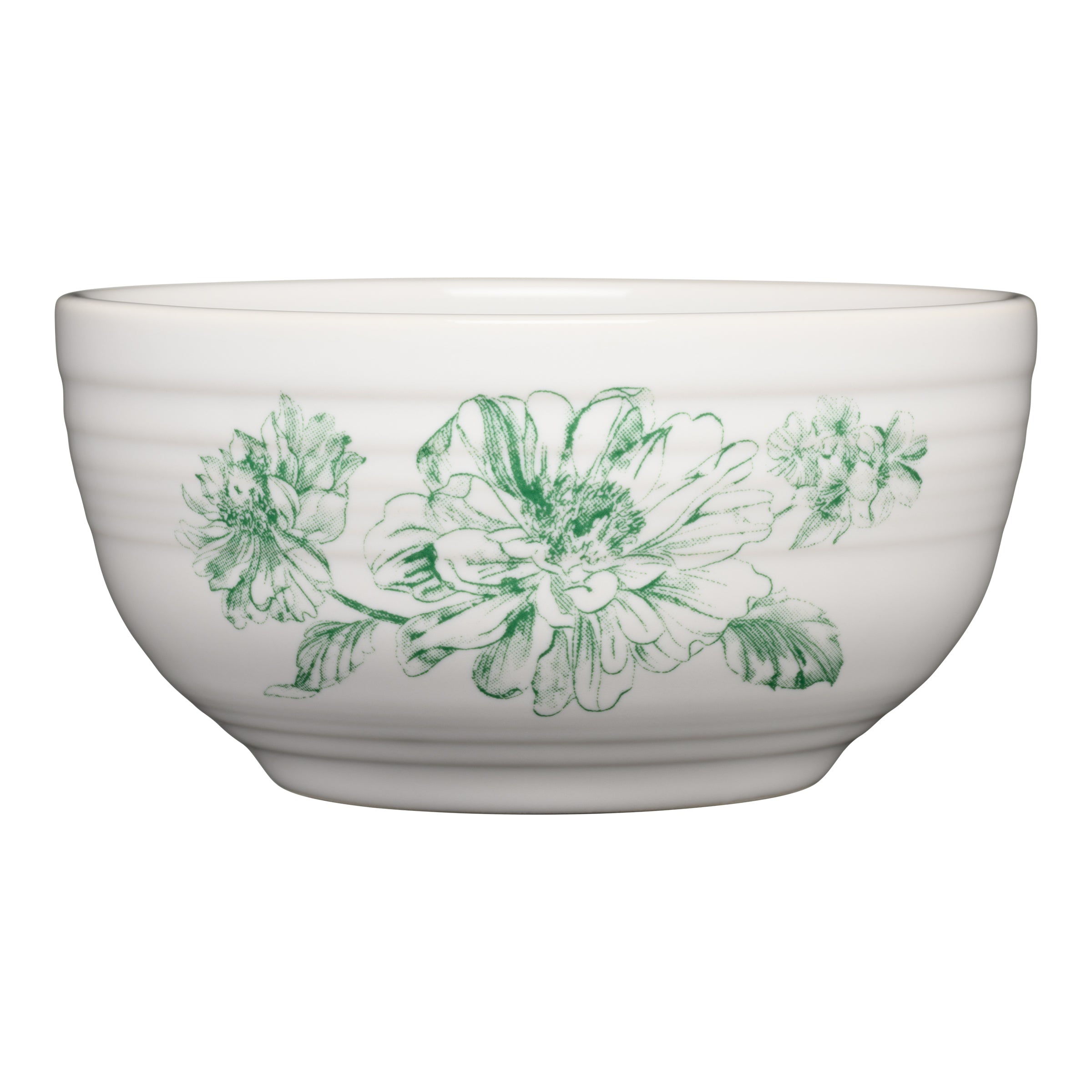 Fiesta Botanical Floral Jade Bistro Coupe 5 1/2 Inch Cereal Bowl 22 OZ
