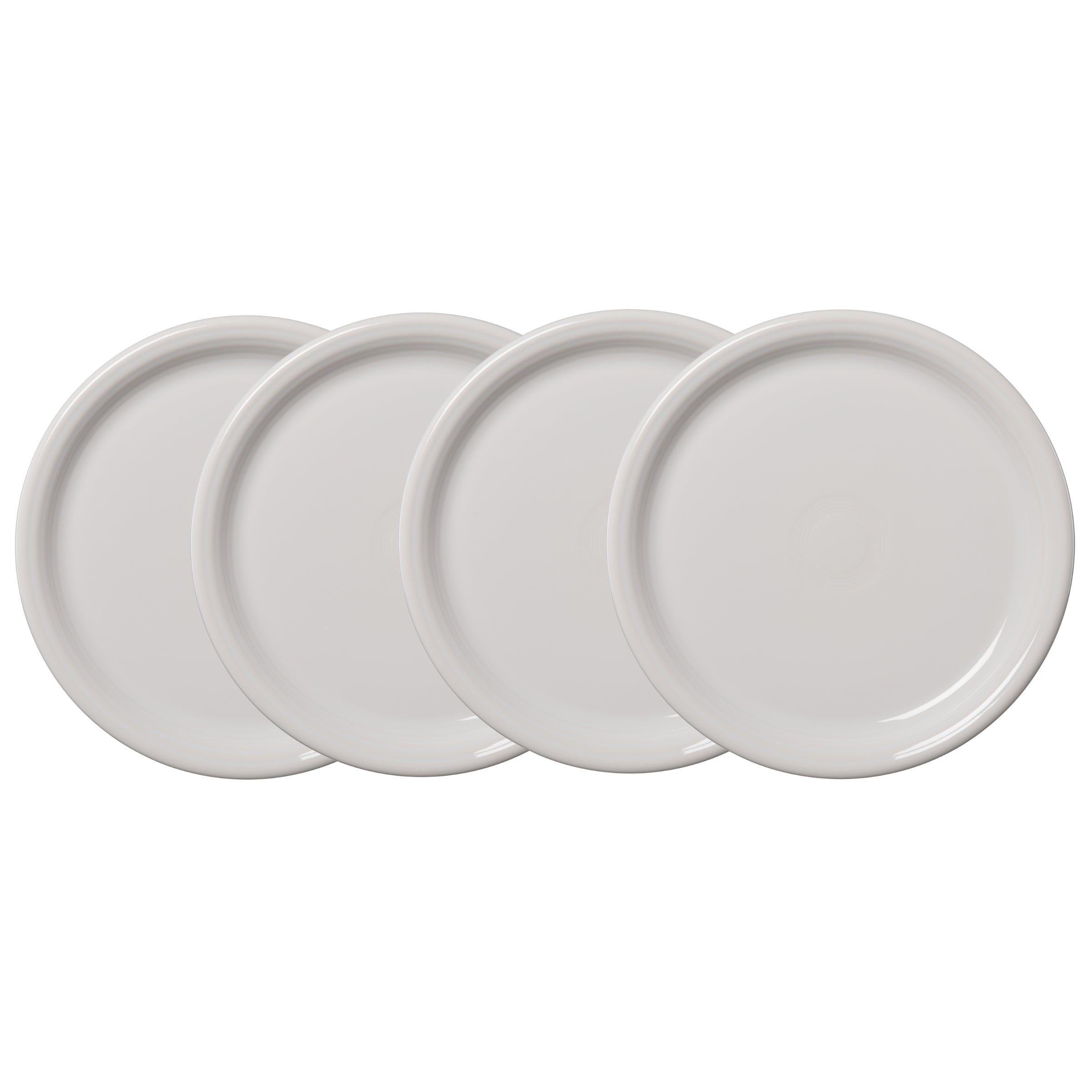 Fiesta White Bistro Coupe 10 1/2 Inch Dinner Plate, Set of 4