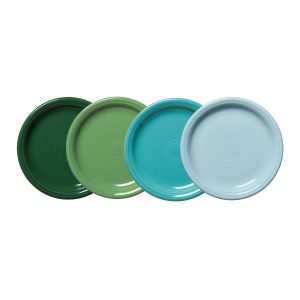 Fiesta Mixed Aegean Bistro Coupe 7 1/4 Inch Salad Plate, Set of 4