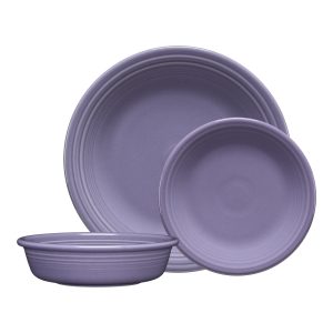Fiesta Lavender Classic Rim 3-Piece Dinnerware Set, Service for 1