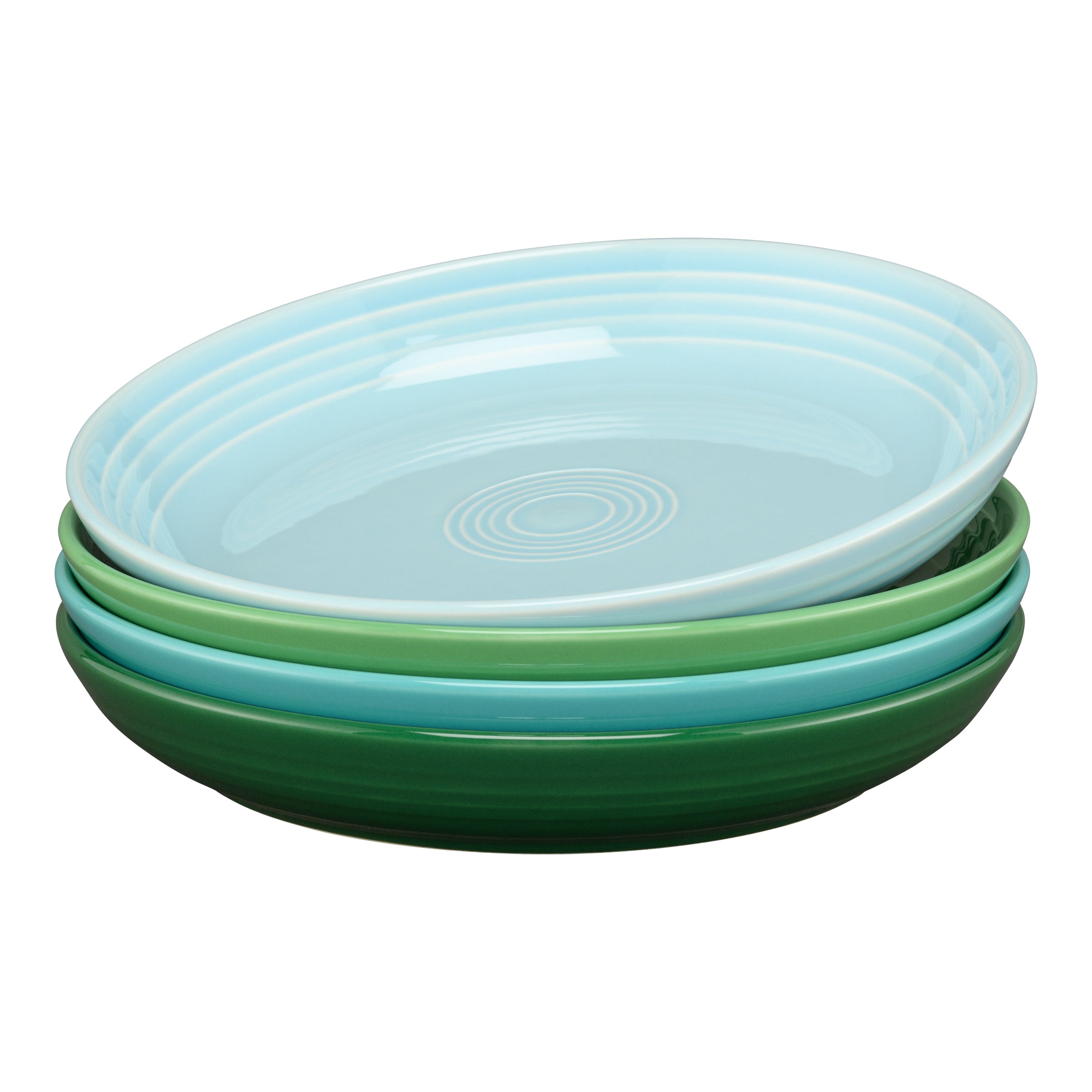Fiesta Mixed Aegean Coupe 8 1/2 Inch Luncheon Bowl 26 OZ, Set of 4