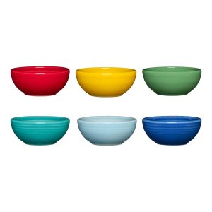 Fiesta Mixed Vibrant 3 3/4-Inch Mixed Color 5OZ Mini Bowls, Set of 6