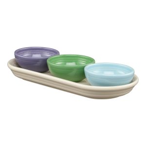 Fiesta Lavender Bloom Mixed Color 4-Piece Condiment Set