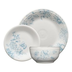 Fiesta Botanical Floral Sky Classic Bistro 3-Piece Dinnerware Set, Service For 1