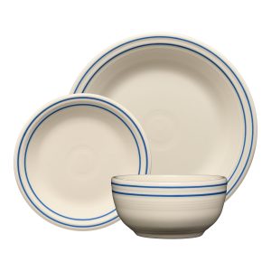 Fiesta Americana Lapis Band Classic Bistro 3-Piece Dinnerware Set, Service For 1
