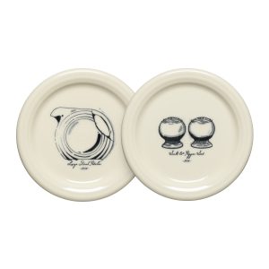 Fiesta Fiesta Icons Disk Pitcher and Salt and Pepper, Set of 2, 4 3/8 Inch Coaster and Mug Covers, Set 1