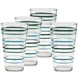 Fiesta 16 oz. Fiesta Aegean Thin Stripe Cooler Glass - Set of 4