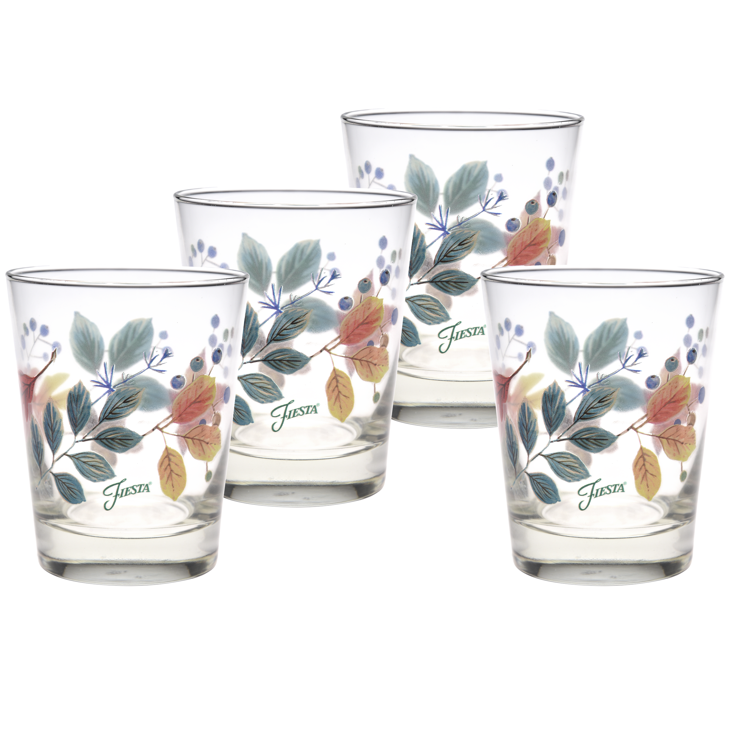 Fiesta 15 oz. Fiesta Autumn Fields Tapered Double Old Fashion - Set of 4