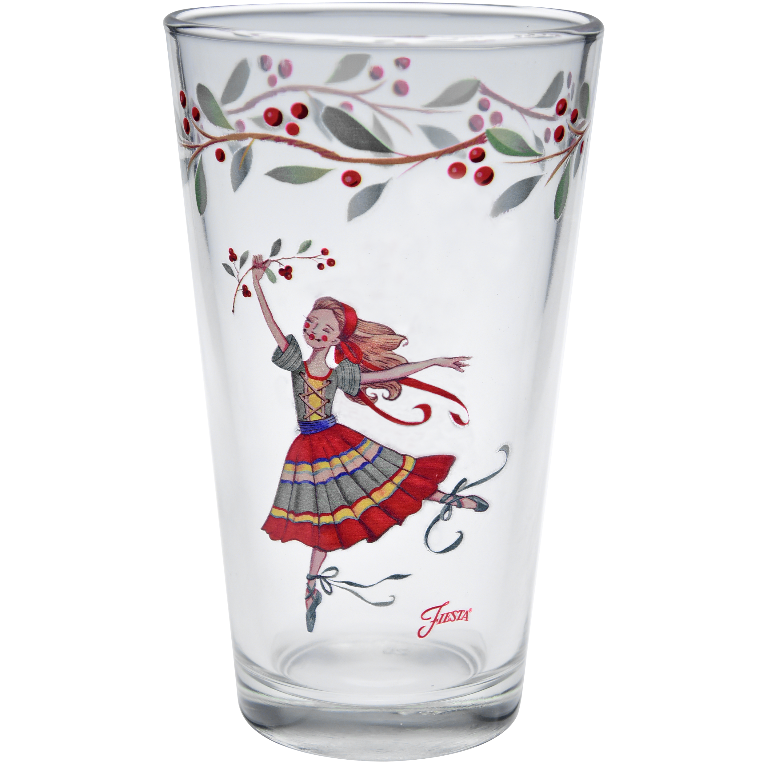 Fiesta Nutcracker The Ballerina 16 oz. Cooler Glass - Set of 4 - Image 3