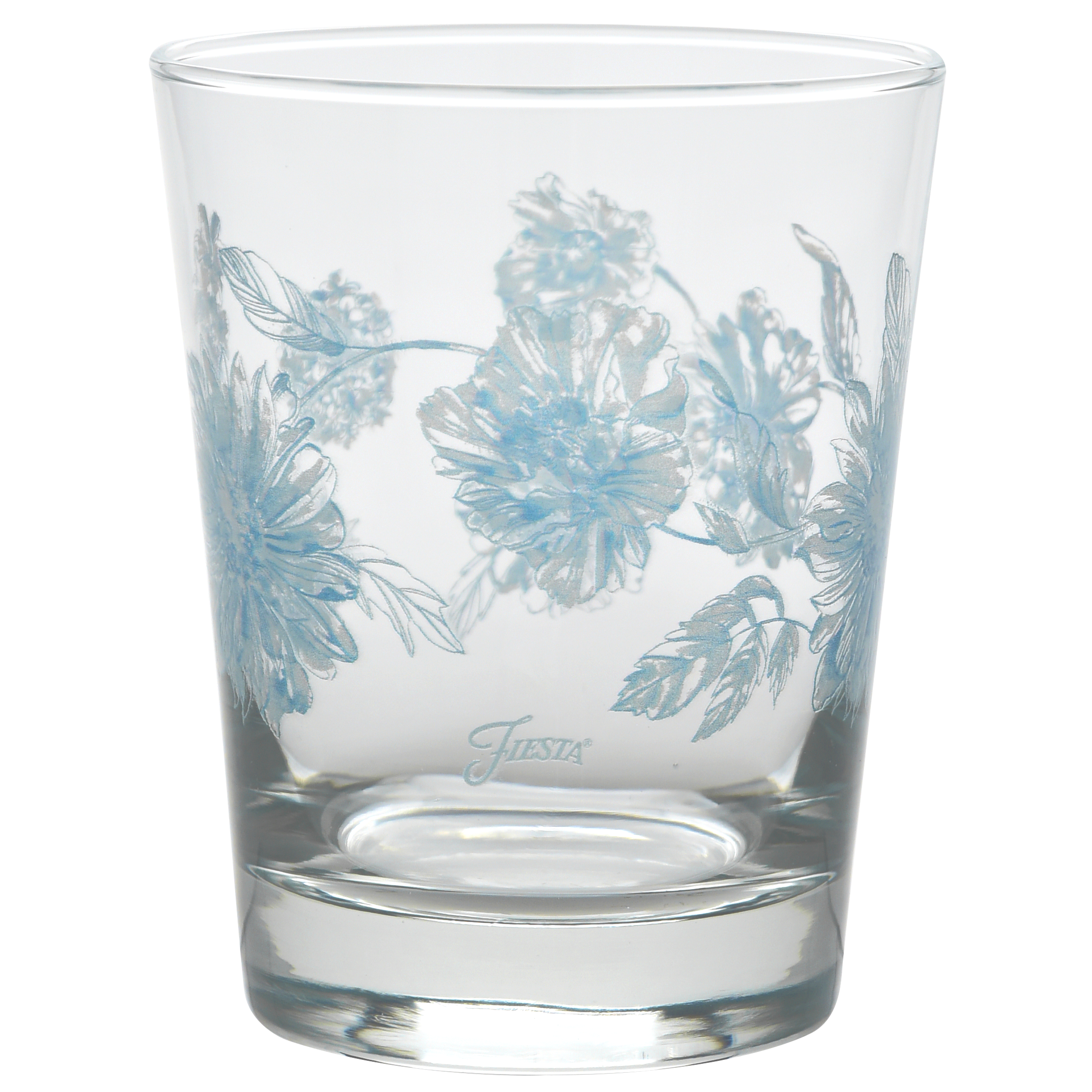 Fiesta Botanical Floral 15 oz. Tapered Double Old Fashion Glass – Set of 4 - Image 2
