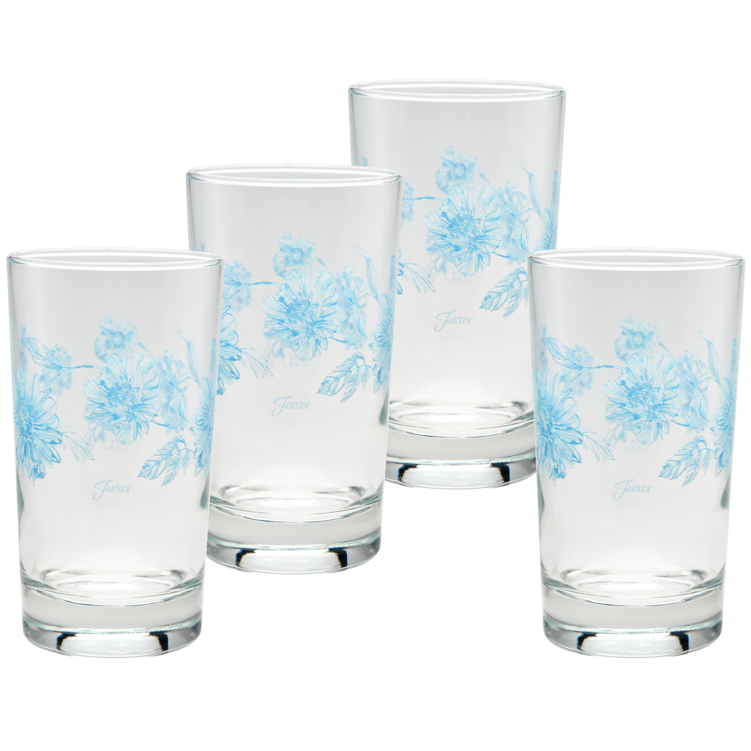 Fiesta Botanical Floral 7 oz. Floral Juice Glass – Set of 4