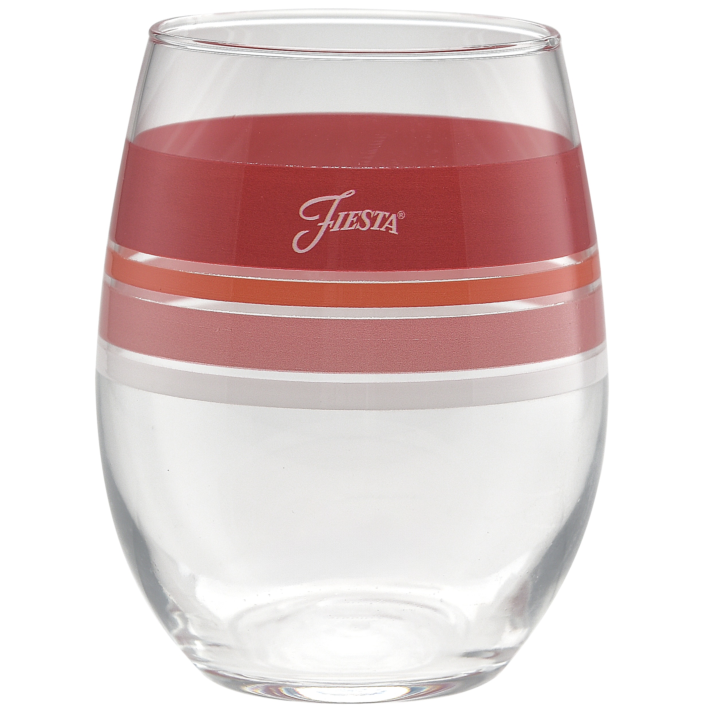 Fiesta Sunset Horizon 15 oz. Edgeline Stemless Wine Glass Mixed – Set of 4 - Image 2