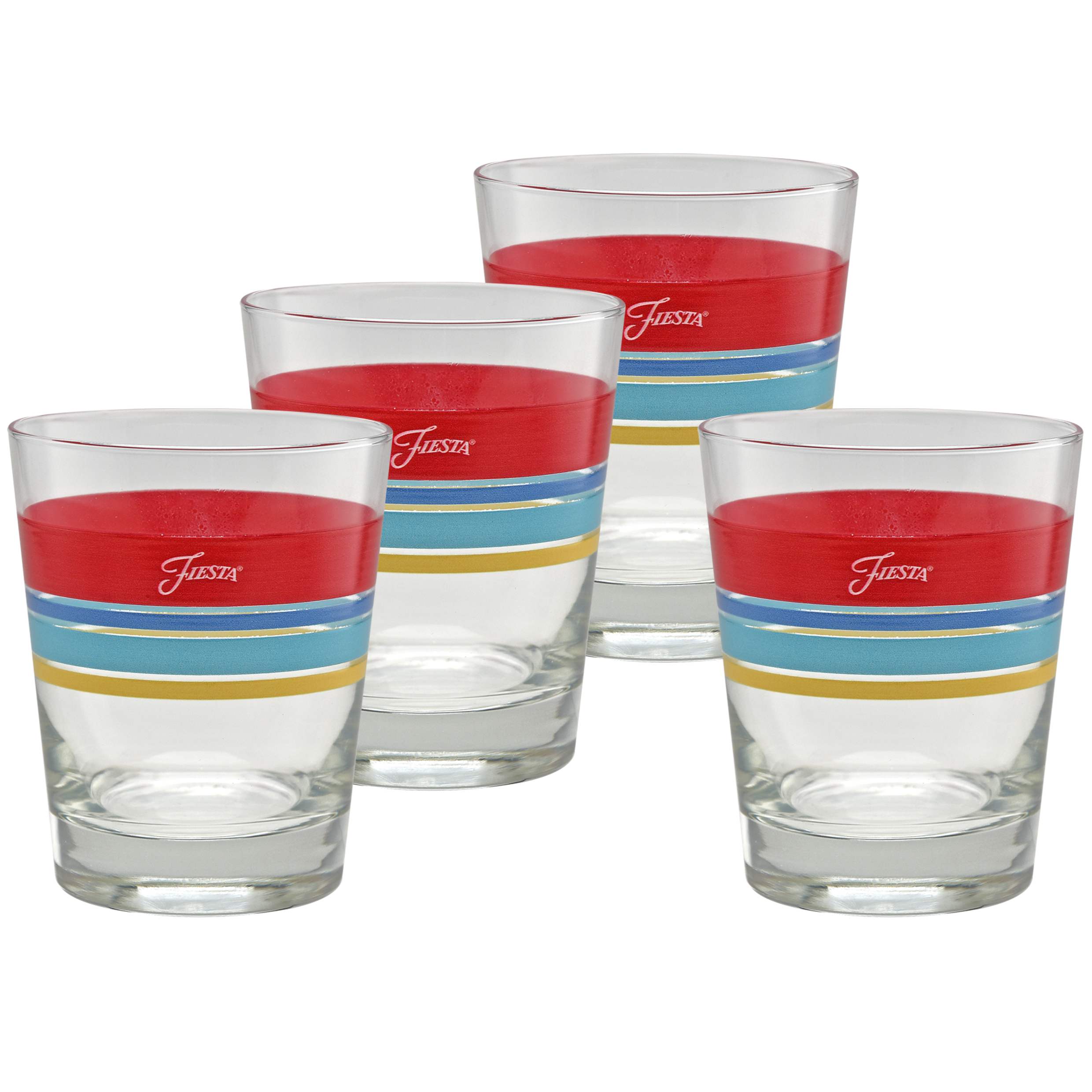 Fiesta Vibrant 15 oz. Edgeline Tapered Double Old Fashion – Set of 4