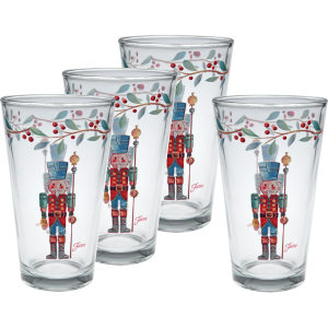 Fiesta Nutcracker The Guardian 16 oz. Cooler Glass - Set of 4