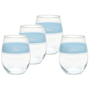 Fiesta 15 oz. Fiesta® Frame Stemless Wine Sky – Set of 4