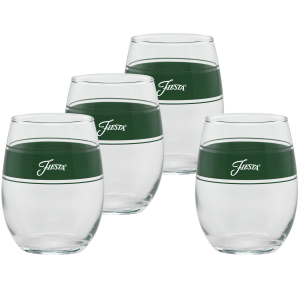 Fiesta 15 oz. Fiesta® Frame Stemless Wine Jade – Set of 4