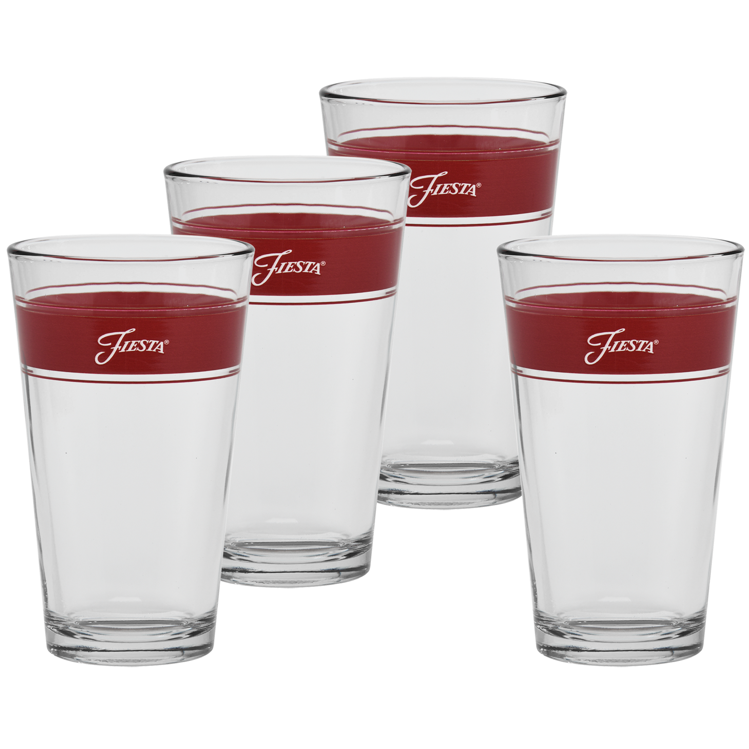 Fiesta 16 oz. Fiesta® Frame Cooler Scarlet - Set of 4