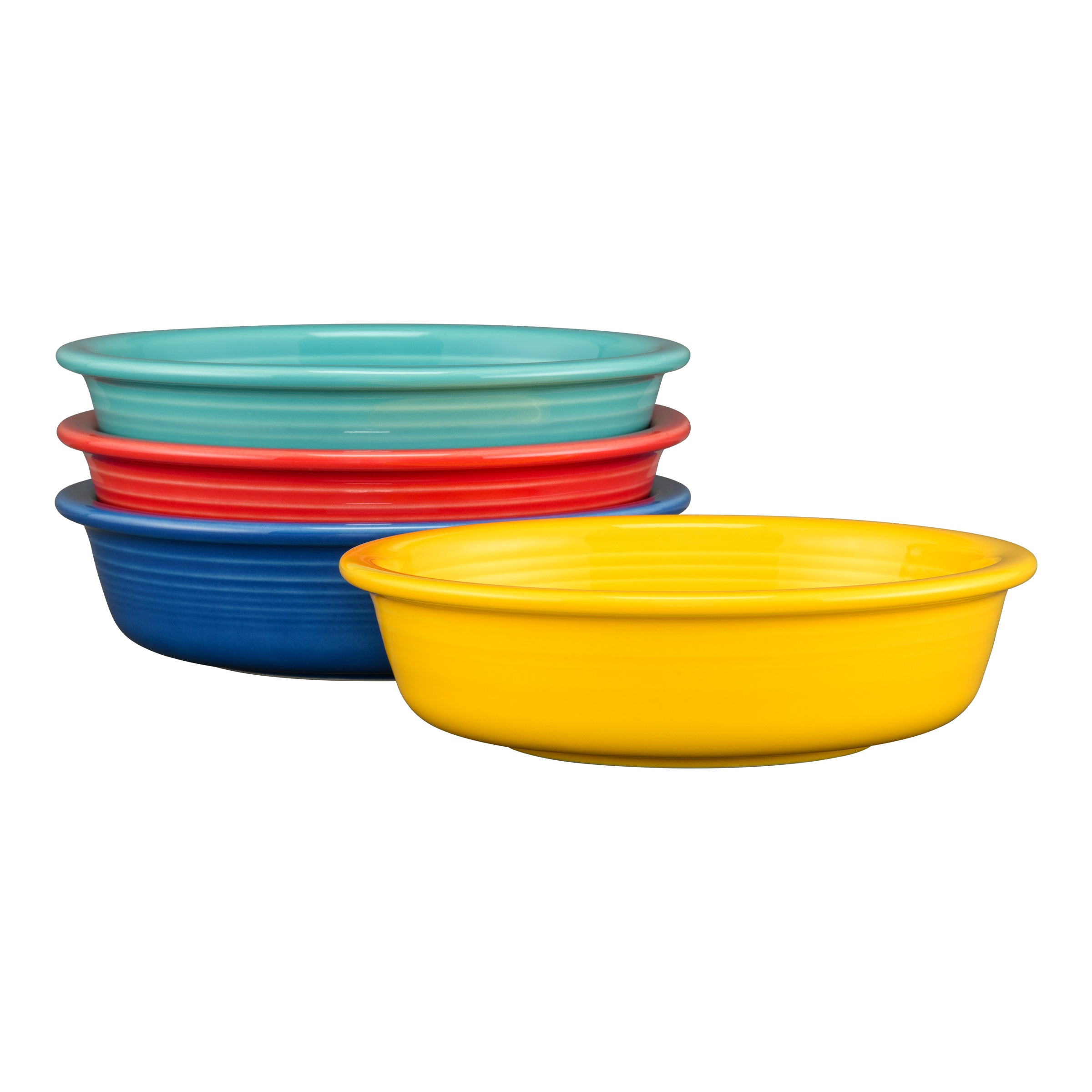 Fiesta Mixed Vibrant Classic Rim 6 7/8 Inch Cereal Bowl 19 oz, Set of 4