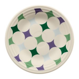 Fiesta Lavender Bloom Kaleido Circles Classic Rim 9 Inch Luncheon Plate