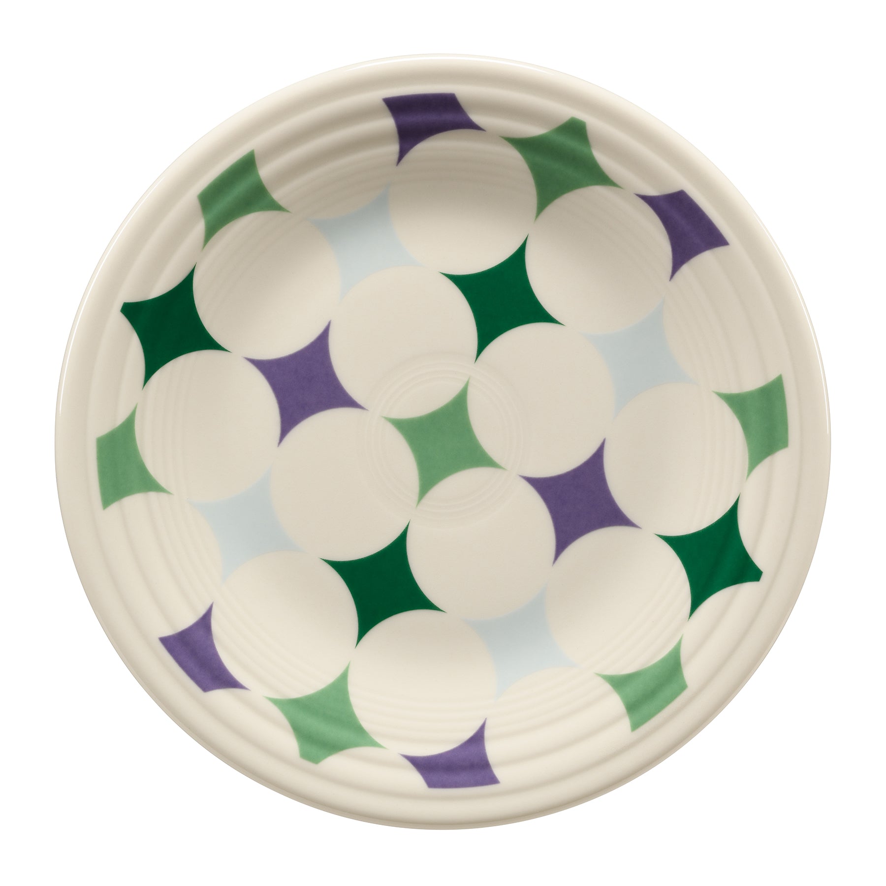 Fiesta Lavender Bloom Kaleido Circles Classic Rim 9 Inch Luncheon Plate