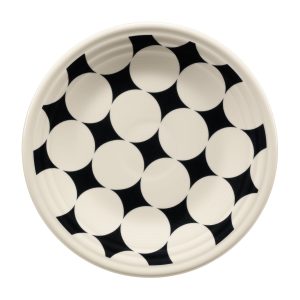 Fiesta Fiesta Black Kaleido Circles Classic Rim 9 Inch Luncheon Plate