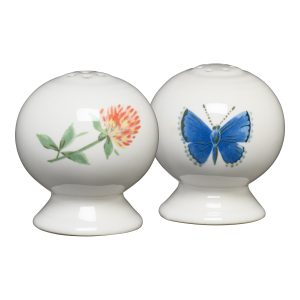 Fiesta Retired Breezy Floral 2 5/8 Inch Salt and Pepper Shaker Set