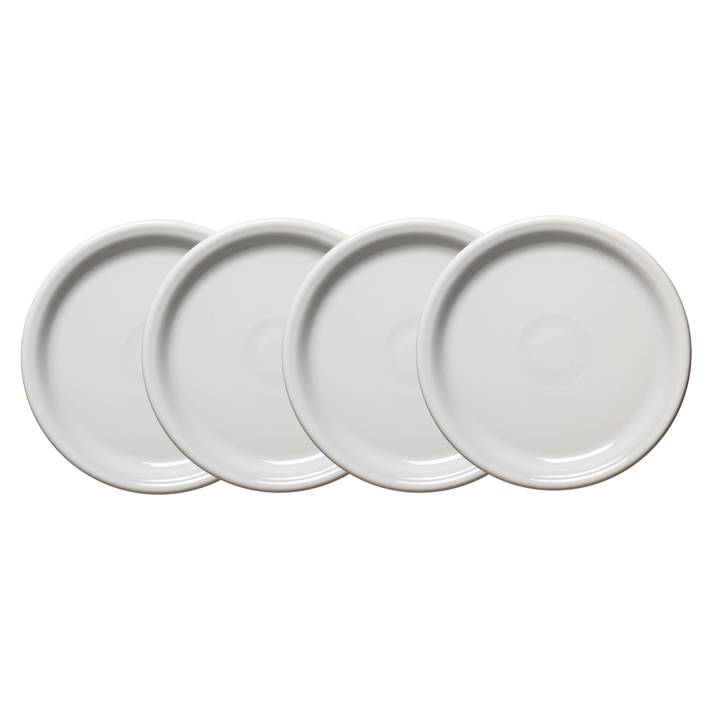 Fiesta White Bistro Coupe 9 Inch Luncheon Plate, Set of 4
