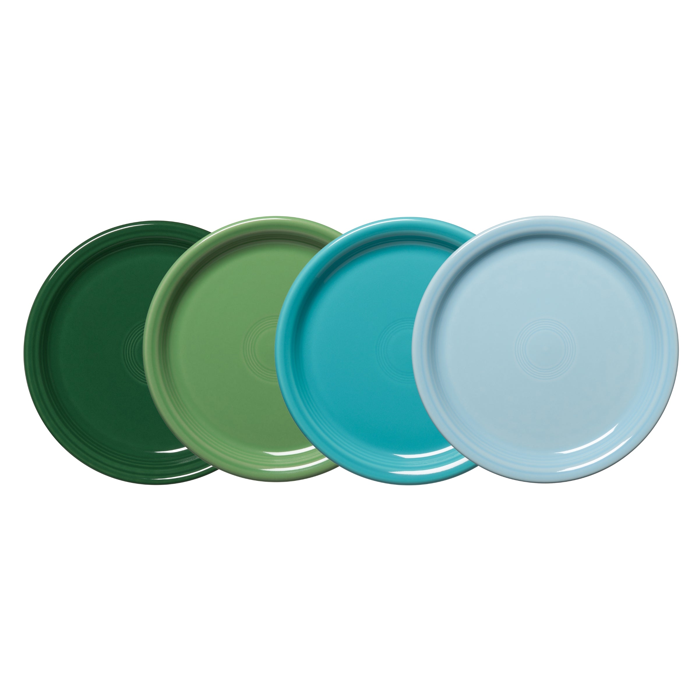 Fiesta Mixed Aegean Bistro Coupe 9 Inch Luncheon Plate, Set of 4
