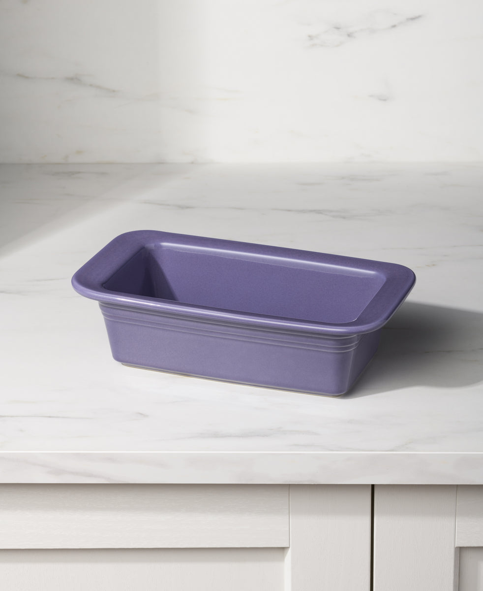 Fiesta Lavender 10 3/4 Inch x 5 3/4 Inch Loaf Pan Baker 1.4 Quarts - Image 2