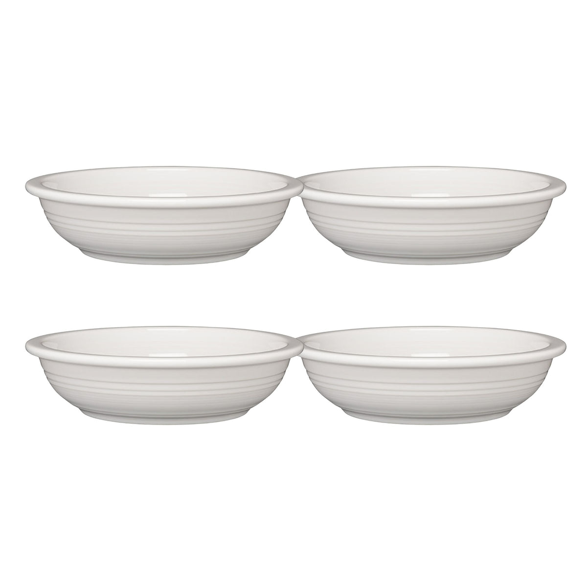 Fiesta White Set of 4 Classic Rim 8 3/8-Inch 34OZ Pasta Bowls