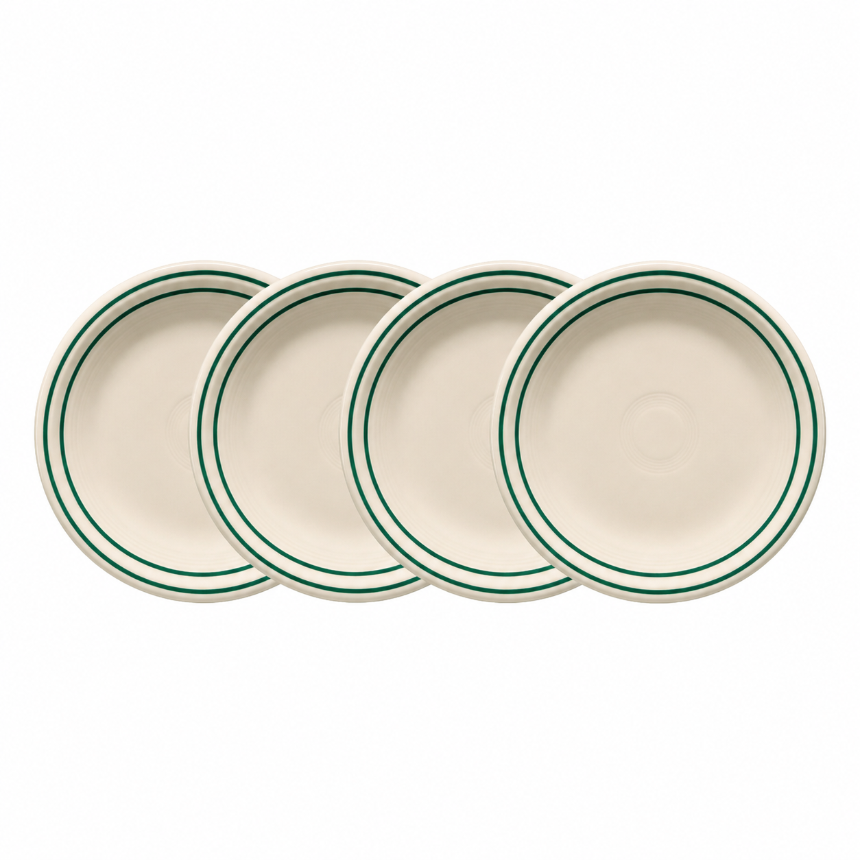 Fiesta Americana Jade Band Set of 4 Classic Rim 9 Inch Luncheon Plate