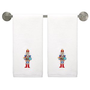 Fiesta Nutcracker The Giver Embroidered Hand Towel Set of 2