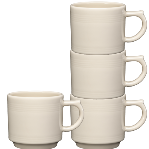 Fiesta Linen 16 OZ Set of 4 Stackable Mug Set